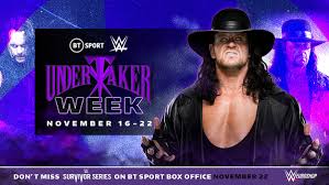 Doch ihr ist bewusst, dass die drohnen. Undertaker Week On Bt Sport Bt Sport