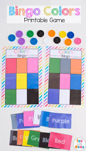 Printable Bingo Colors Preschool Colors Learning Colors Teaching Colors