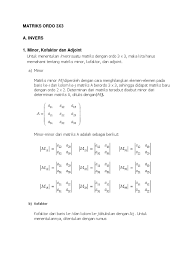 Menghitung determinan matriks ordo 4x4. Contoh Soal Determinan Matriks Ordo 3x3 Metode Kofaktor Safekey