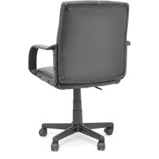 Good posture & better desk chairs can help with back pain relief in the office. Mainstays Leather Mid Back Rolling Swivel Office Chair Walmart Com Walmart Com