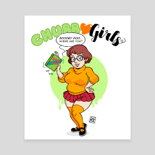 Chubby Girls FanArt #7 (Velma Dinkley), an art canvas by Davide Zamberlan -  INPRNT