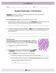 .answers web01, cell division gizmo answers orris, explore learning gizmo meiosis answer key 12 2020, student exploration cell structure mitosis cell division gizmo worksheets learny kids, student exploration tides gizmo answers key, cell divison gizmo pdf snc2d student. Celldivision Explore Learning Wendy Name Date Student Exploration Cell Division Vocabulary Cell Division Centriole Centromere Chromatid Chromatin Course Hero