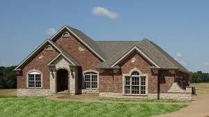 Front Elevation Full Brick With Stone Accents Brick Exterior House Stone Exterior Houses House Exterior