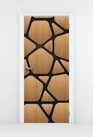 Futuristic Wood Door Mural Design Wooden Door Design Door Design Modern Flush Door Design