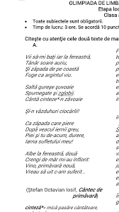 Cual es el papel que desempeña la lengua en la articulación de los sonidos vocalicos? Explica In 30 50 De Cuvinte Semnificatiile Titlului Creatiei Literare Cantec De PrimÄƒvarÄƒ Dau 20 De Brainly Ro