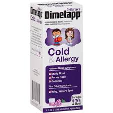 Childrens Dimetapp Cold Allergy Grape Flavor 4 0 Fl Oz Walmart Com