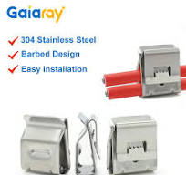 Solar Panel Cable Clips PV Wire Fixing Clip Stainless Steel Outdoor Cable  Clamp Accommodates 2 Wires Solar PV Cable Management - AliExpress