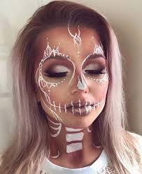 Pretty White Skeleton Halloween Makeup Unique Halloween Makeup Halloween Makeup Pretty Halloween Eye Makeup