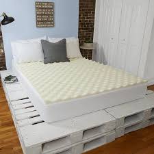 Sleep Innovations 1 5 Inch Memory Foam Mattress Topper White In 2020 Pallet Bed Frame Diy Memory Foam Mattress Diy Pallet Bed