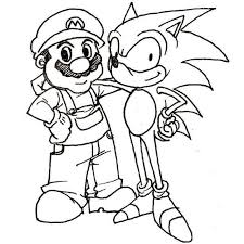 Coloriage Mario Et Sonic Mario Coloring Pages Cartoon Coloring Pages Super Mario Coloring Pages