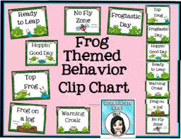 Behavior Clip Chart Frog Themed