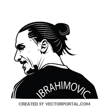 Art Black And White Ronaldo Stencil Footballer Zlatan Ibrahimovic Vector Illustration Superhero Painting Vector Portrait Illustration Drawing Stencils