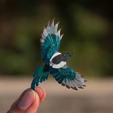 Bird On A Wire Movie Vancouver 365 Miniature Paper Birds By Nayan Vaishali Inspiration Grid Design Inspiration Paper Birds Bird Art Bird Illustration