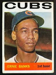 1964 TOPPS ERNIE BANKS #55, CUBS HOF