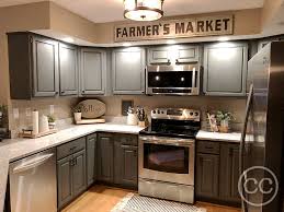 They are not the trend du jour, but that doesn't mean you can't have your cake and eat it, too. Classic Cupboards Paint 43 Golden Oak Cabinets Painted Farmhouse Blue