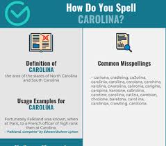 Find what to do today, this weekend, or in july. Correct Spelling For Carolina Infographic Spellchecker Net