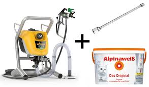 Mindestens 3 x schneller als mit pinsel und walze; Wagner Farbspruhgerat Control Pro 250 M Inkl Dusenverlangerung 30cm Und 10l Alpinaweiss Innenfarbe Set