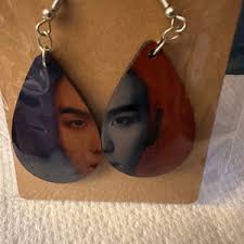 Customized BTS Suga Earrings, Agust D Earrings, Suga Wholly or Whole Me  Earrings, BTS Suga