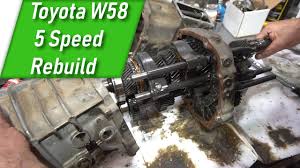 how to rebuild a toyota w58 5 speed transmission part 1 youtube how to rebuild a toyota w58 5 speed transmission part 1