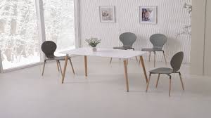 Find the dining room table and chair set that fits both your lifestyle and budget. White Dining Table And 6 Grey Chairs Homegenies