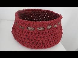 Korb Hakeln Anleitung Mit Textilgarn Crochet Basket Yarn Crochet