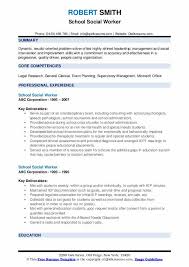 How to make a resume the easy way; School Social Worker Resume Samples Qwikresume