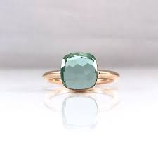 Small Aquamarine Ring Simple Aquamarine Quartz Stack Ring Etsy Aquamarine Rings Rings Simple Jewelry