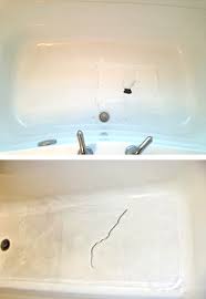 acrylic fiberglass bathtub crack hole