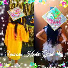 My Daughter S Kindergarten Unicorn Graduation Cap Be One Of A Kind She S Definitel Kindergarten Graduation Cap Diy Graduation Cap Party City Graduation