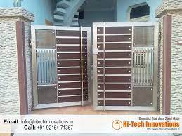 How are steel gates used in home design? Stainless Steel Gate Ht Ssg 00a Steel Gate Design Iron Gate Design Gate Designs Modern