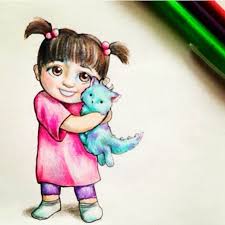 All rights to the published drawing images, silhouettes, cliparts, pictures and other materials on getdrawings.com belong to their respective. A Drawing Of Boo From Monsters Ink Monsters Ink Sully And Boo Monsters Inc Boo