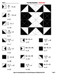 Numbers size the worksheets on this site are created in pdf format. Two Step Equations Coloring Worksheets By Whooperswan Tpt