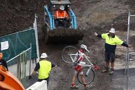Image result for construction worker on road bike