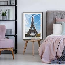 Bild Mit Rahmen Paris City Of Love Hochformat 4 3 Haus Deko Wandgestaltung Wohnzimmer Moderne Wandbilder