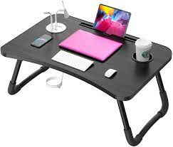 In just a few seconds, you can assemble your laptop desk into an incredibly sturdy stand that transforms any table or desk into a standing desk. Buy Elekin Laptop Desk For Bed Portable Folding Lap Desk Bed Table Standing Work Table Bed Tray With 4 Usb Port Cup Holder For Bed Couch Sofa With Free Gifts Mini Lamp Fan Online In Turkey B0856xs1hm