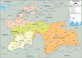 Interactive tajikistan map on googlemap. Tajikistan Map Political Worldometer