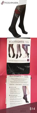 Ariat Bootights Single Rose Black Hose Tights Brand New