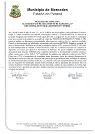 Município de Mercedes Estado do Paraná ~~J~v