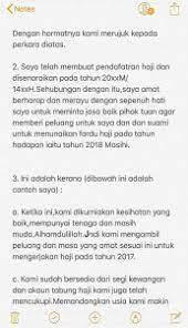 Contoh surat rayuan pergi haji atas permintaan ramai,disini saya kongsikan surat rayuan untuk pergi haji yang saya hantar kepada tabung haji. Surat Rayuan Haji Nak Pergi Haji Jom Kita Buat Rayuan Fitrah Al Hajj Surat