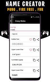 Nombres Creador Para Free Fire 2019 For Android Apk Download