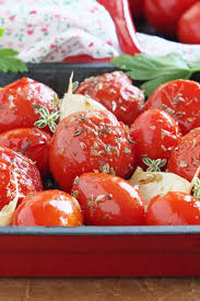 Roasted Tomatoes With Garlic Kitchme Vegetable Side Dishes Recipes Side Recipes