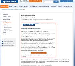 Als genossenschaftsbank haben wir immer das wohl unserer mitglieder impressum: Sparda Bank Phishing Mails Anti Spam Info