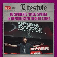 HUM News English on X: "US students 'race' sperm in reproductive health  stunt Read More: https://t.co/DpLXYjxjbG https://t.co/6q2FXfIq6m" / X
