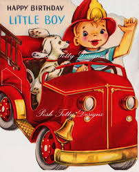Little Boy Happy Birthday Wishes For Children 1950s Happy Birthday Little Boy Fire Chief Vintage Greetings Card Digital Download Printable Image Happy Birthday Vintage Vintage Birthday Kids Birthday Cards
