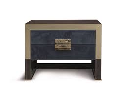 Orwell Bedside Table By Longhi Design Giuseppe Vigano Leather Bedside Table Bedside Table Bed Table