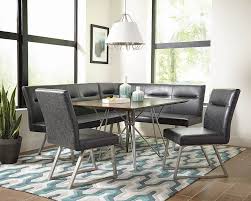 The upholstered arms have scooped shaping. Ramsey Dining Nook Set By Coaster Furniture Furniturepick