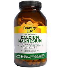 Vitamin d contributes to immune system health.** calcium is the primary mineral responsible for strong bones and teeth, and magnesium and vitamin d are essential for calcium transport and absorption.** adequate magnesium intake is needed to support the contraction and relaxation of muscles and helps with leg cramps. Country Life Calcium Magnesium With Vitamin D Complex 240 Vegetarian Capsules Vitacost