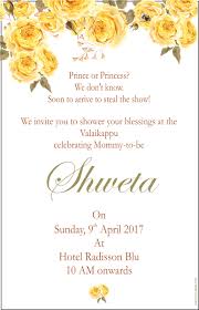 Valaikappu Vintage Floral Invite Free Personalised Greetings Actress pearle maany's family have been overly excited about her pregnancy. untumble