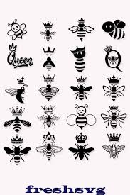 Queen Bee Svg Queen Bee Bundle Svg Queen Bee Silhouette Etsy In 2020 Bee Silhouette Bee Clipart Svg
