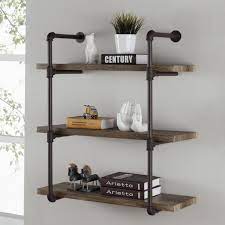 Maybe you would like to learn more about one of these? Three Tier Industrial Pipe Wall Shelf Danya B